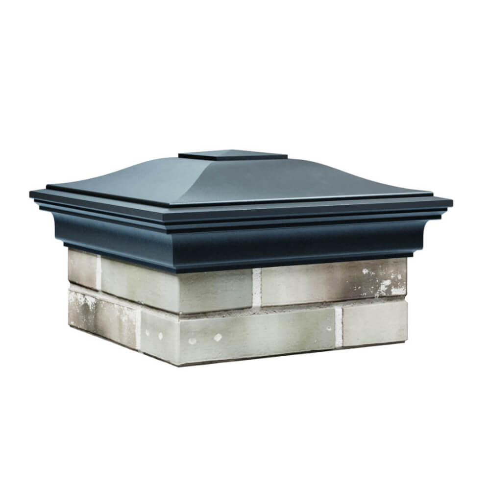 Колпак Zking Монблан Серый на столб 1.5х1.5 еврокирпича 0.7НФ (355х355мм) в Барабинске фото