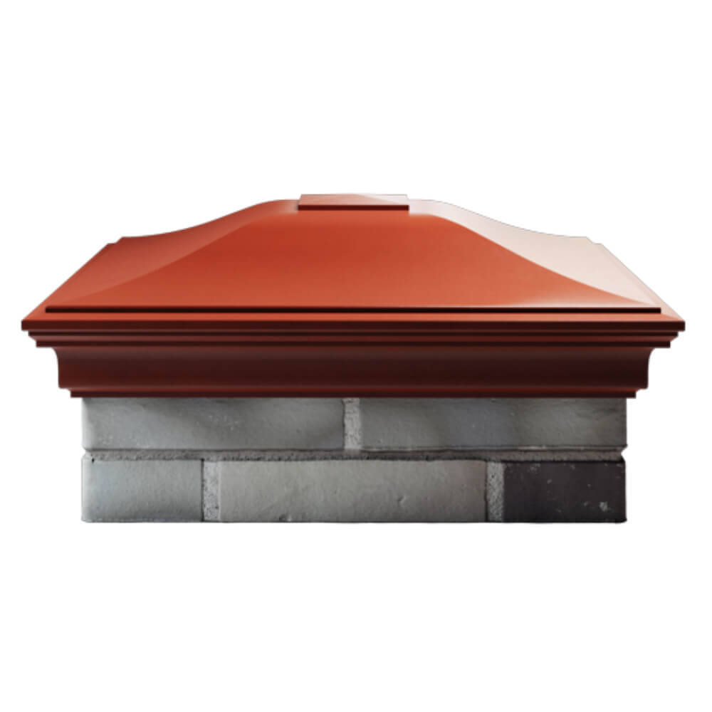 Колпак Zking Монблан Красный на столб 2х2 кирпича (515х515мм) в Барабинске фото
