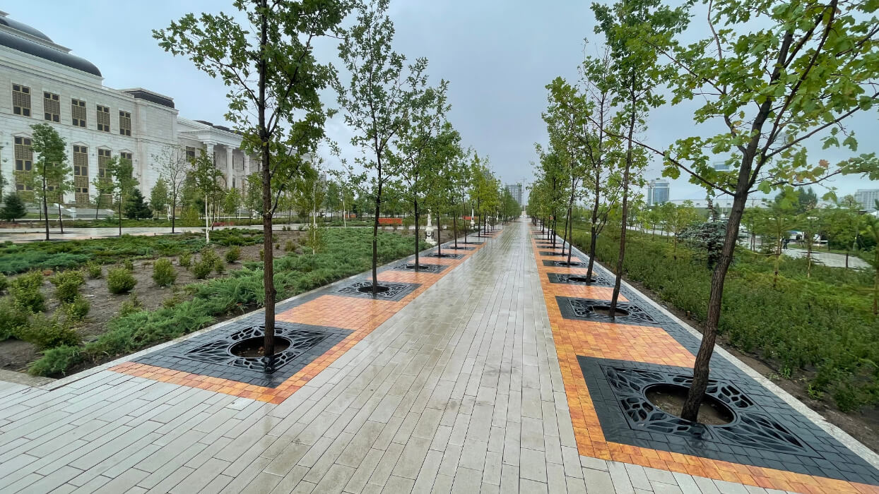 Приствольная решетка для дерева ZKING CRUST 1.2х1.2м Черная в Барабинске фото