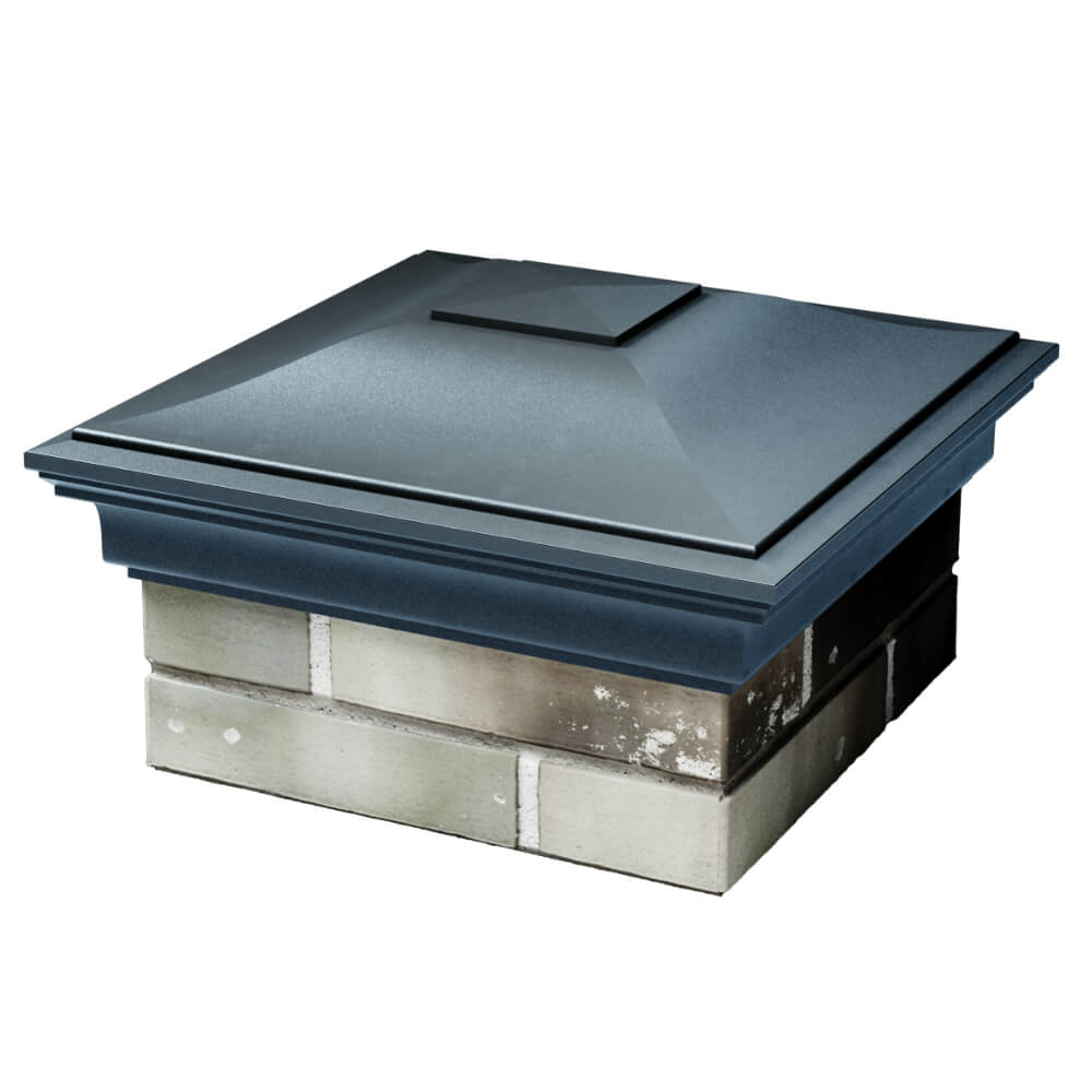 Колпак Zking Монблан Серый на столб 1.5х1.5 кирпича (385х385мм) в Барабинске фото