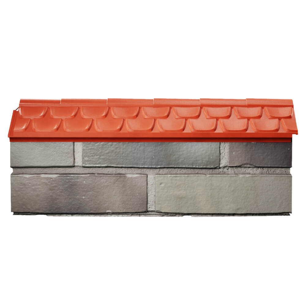 Парапет Zking Эльбрус Красный с посадкой на 0.5 кирпича (130мм) в Барабинске фото