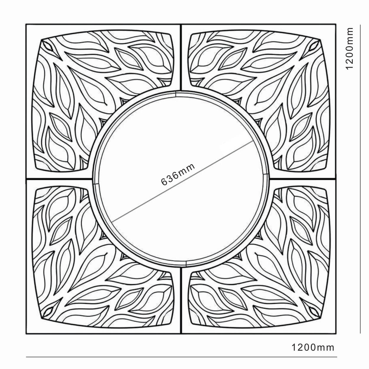 Приствольная решетка для дерева ZKING CRUST 1.2х1.2м Черная в Барабинске фото