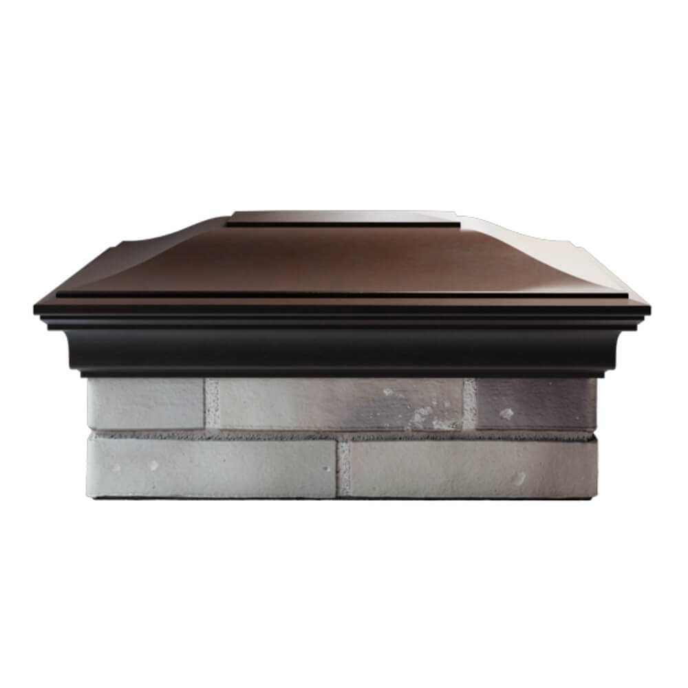 Колпак Zking Монблан Коричневый на столб 2х1.5 кирпича (515х385мм) в Барабинске фото