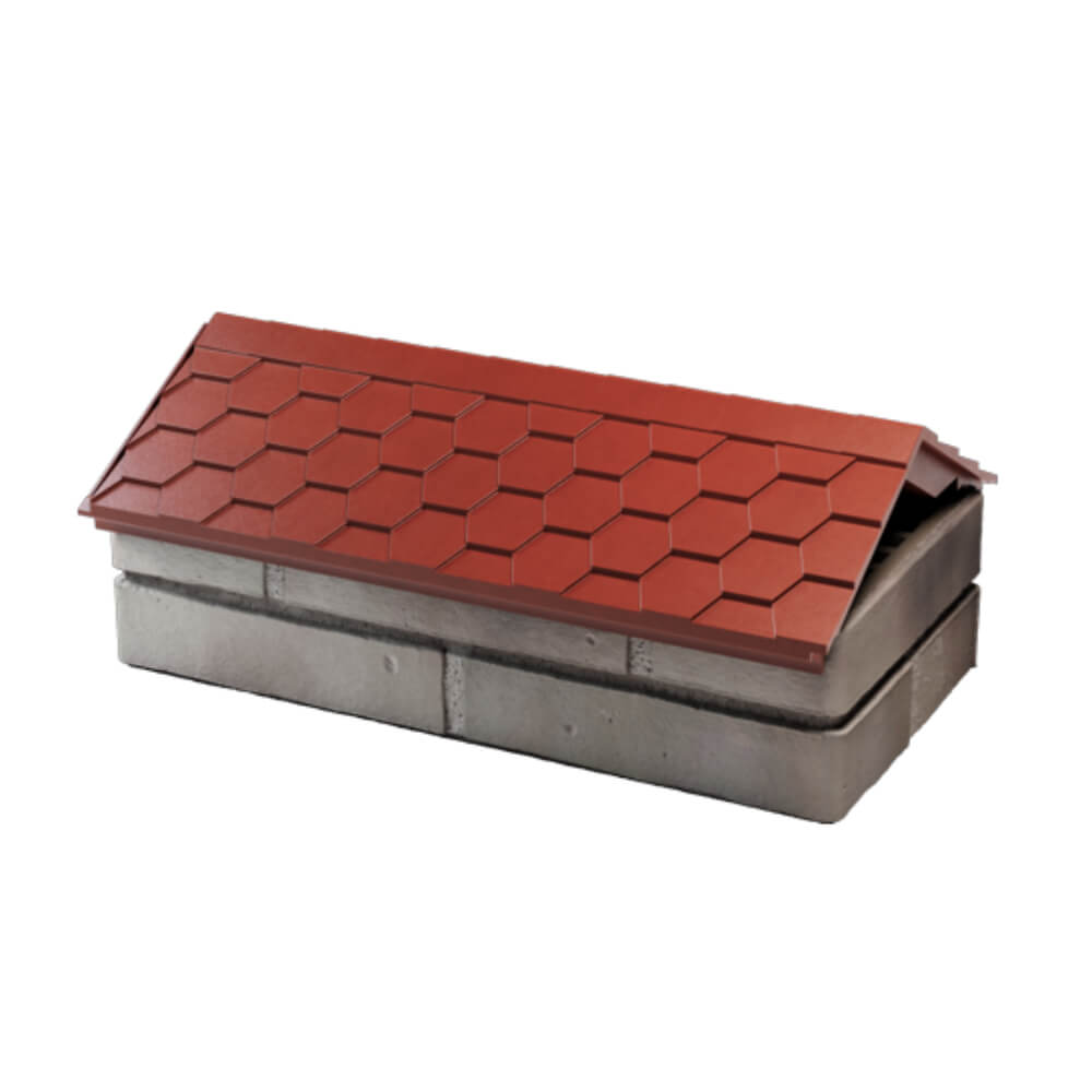 Парапет Zking Эверест Красный с посадкой на 1 кирпич (200/225/255мм) в Барабинске фото