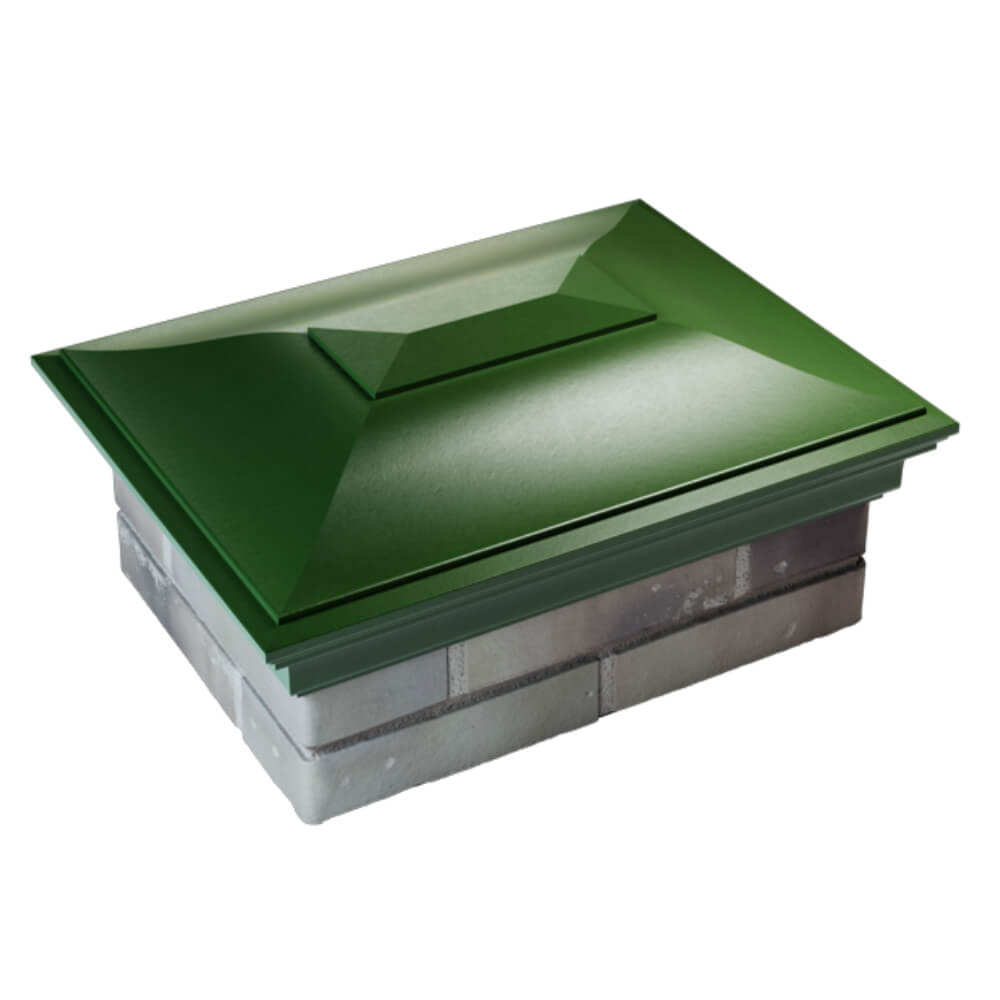 Колпак Zking Монблан Зеленый на столб 2х1.5 кирпича (515х385мм) Барабинск фото