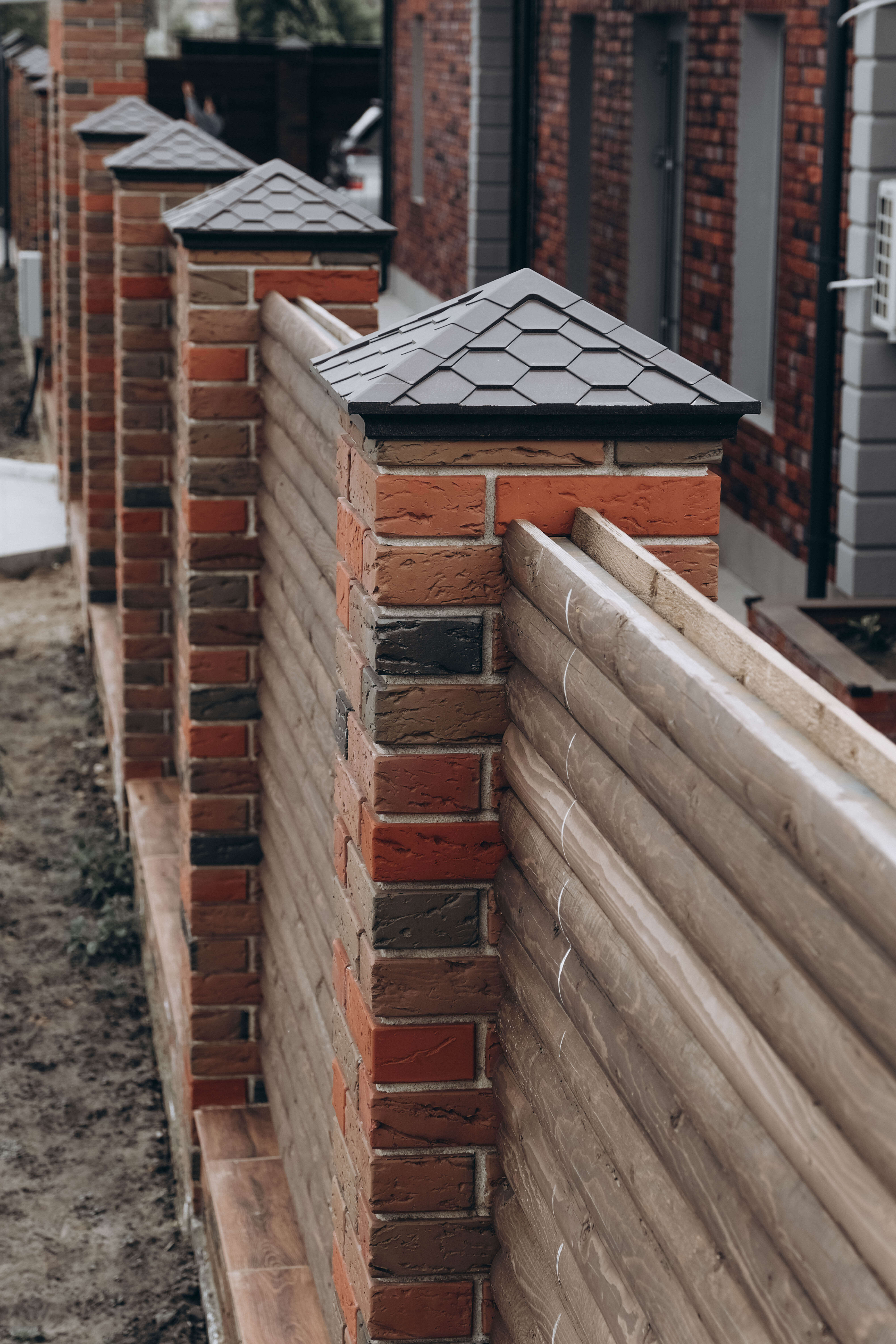 Колпак Zking Эверест Коричневый на столб 1.5х1.5 кирпича (390х390мм) в Барабинске фото