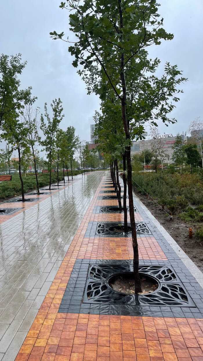 Приствольная решетка для дерева ZKING CRUST 1.2х1.2м Черная в Барабинске фото