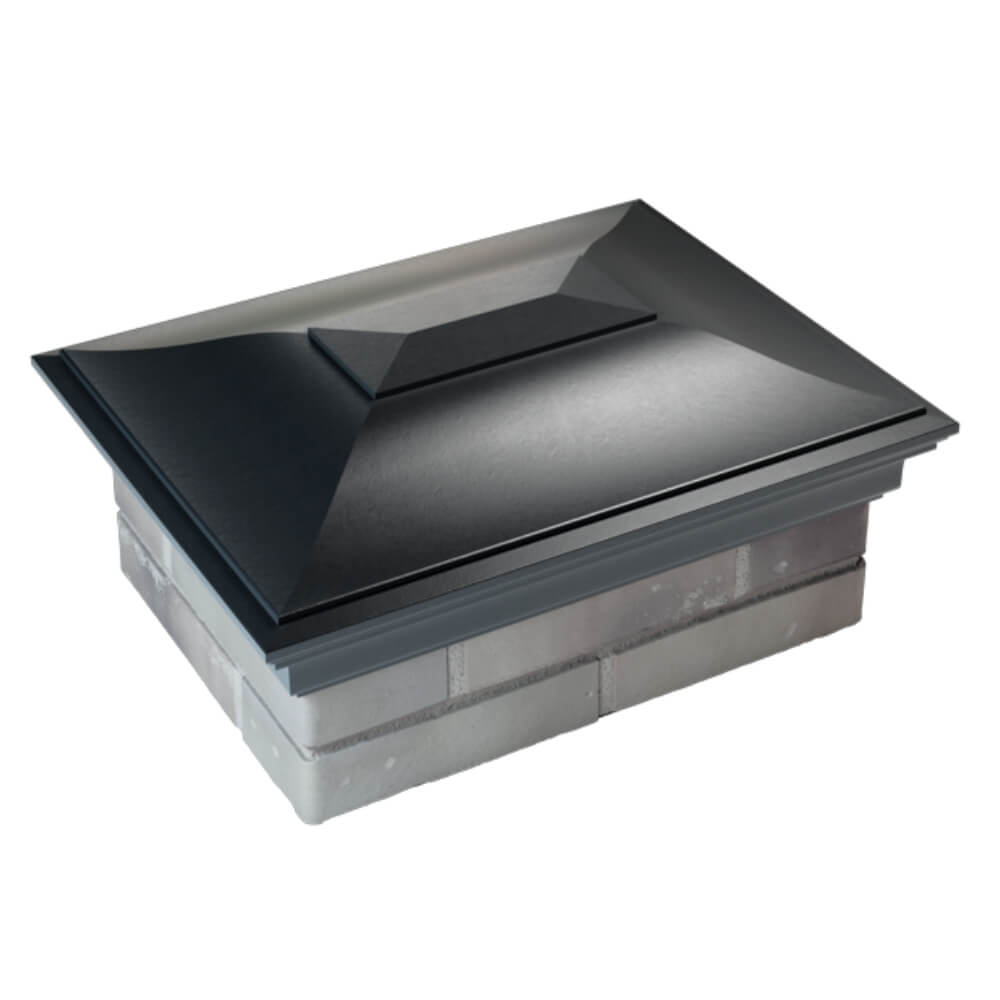 Колпак Zking Монблан Черный на столб 2х1.5 кирпича (515х385мм) Барабинск фото