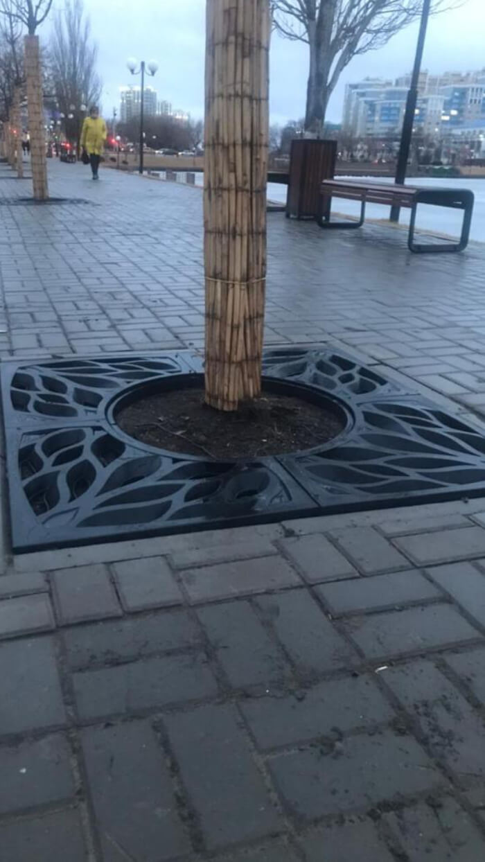 Приствольная решетка для дерева ZKING CRUST 1.2х1.2м Черная в Барабинске фото