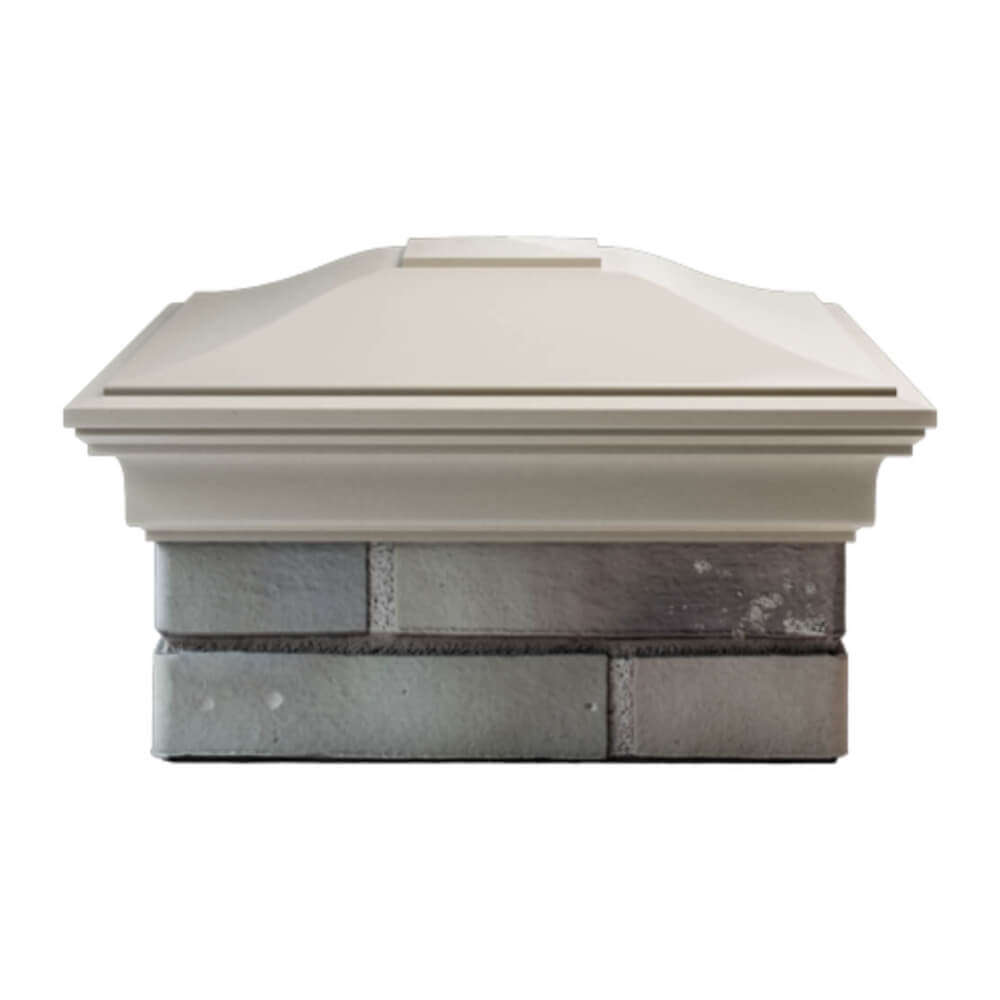 Колпак Zking Монблан Бежевый на столб 1.5х1.5 еврокирпича 0.7НФ (355х355мм) Барабинск фото