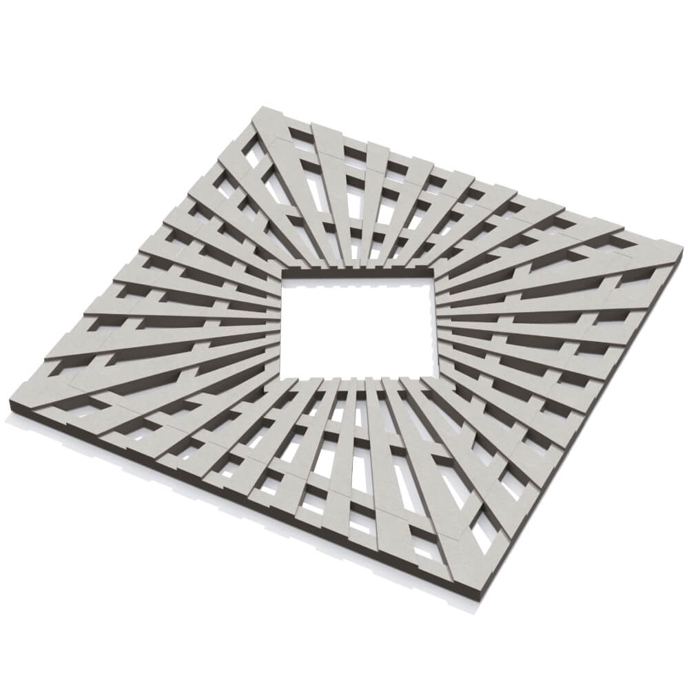 Приствольная решетка для дерева ZKING ATMOSPHERE 1.2х1.2м Бежевая в Барабинске фото