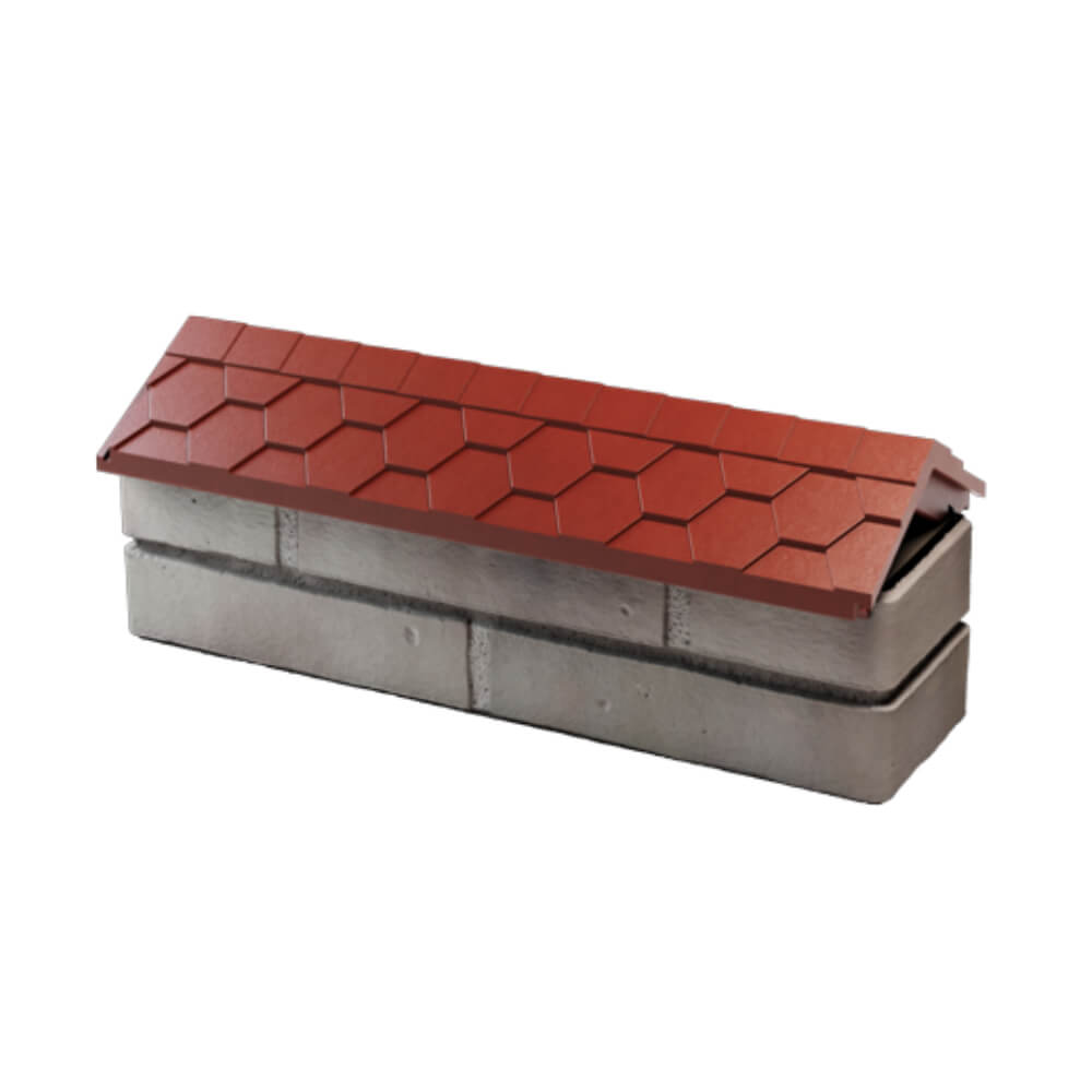 Парапет Zking Эверест Красный с посадкой на 0.5 кирпича (130мм) в Барабинске фото