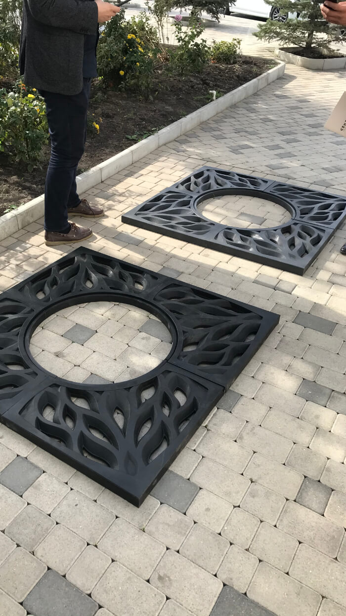 Приствольная решетка для дерева ZKING CRUST 1.2х1.2м Черная в Барабинске фото