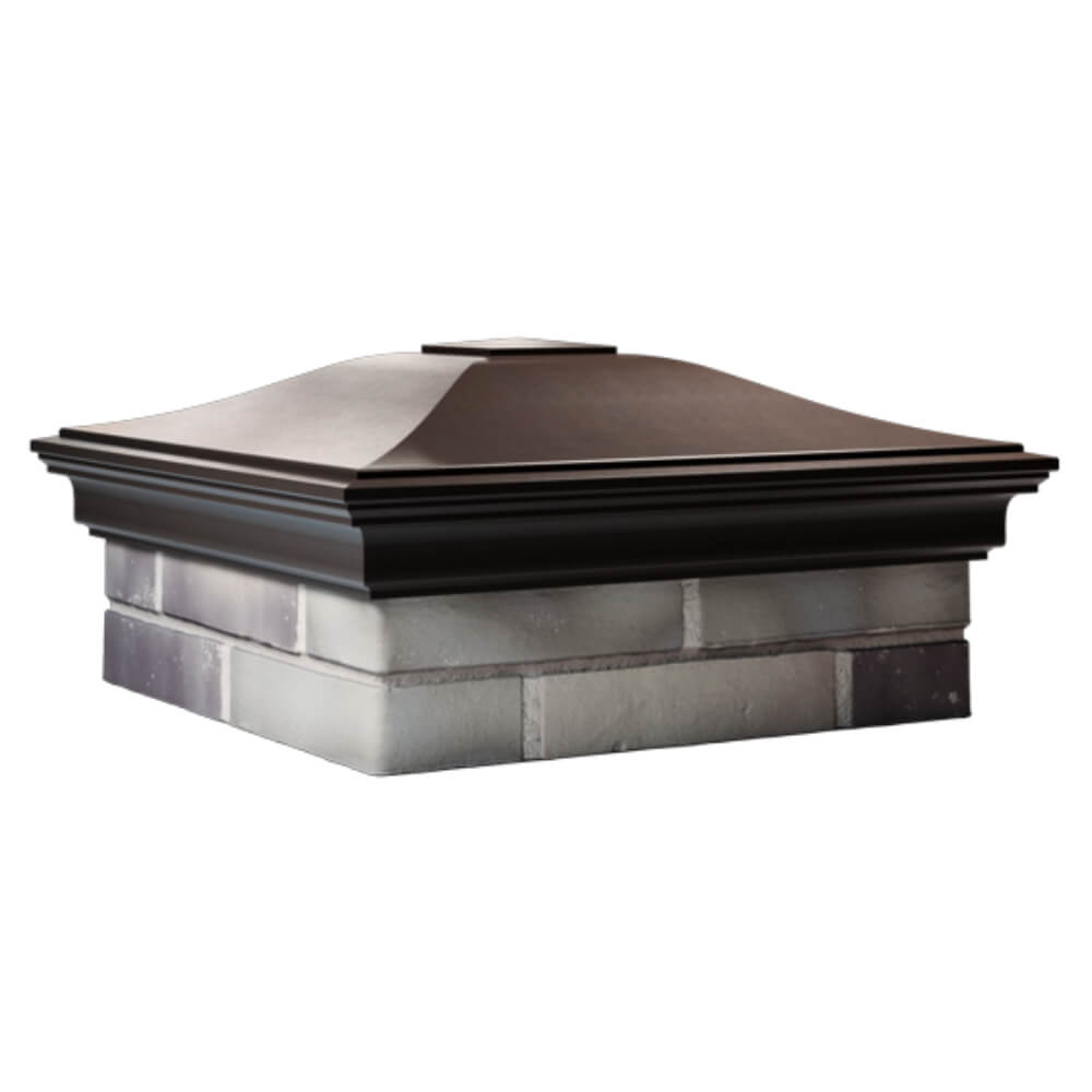Колпак Zking Монблан Коричневый на столб 2х2 кирпича (515х515мм) в Барабинске фото