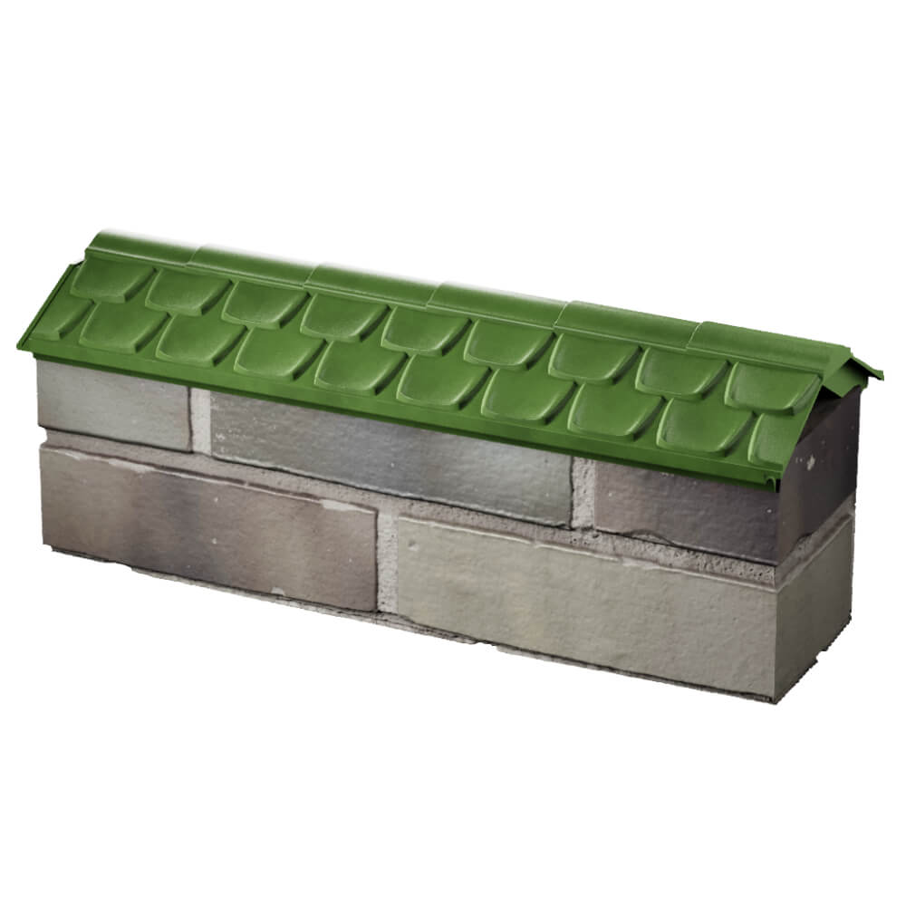 Парапет Zking Эльбрус Зеленый с посадкой на 0.5 кирпича (130мм) в Барабинске фото