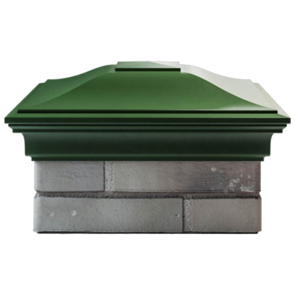 Колпак Zking Монблан Зеленый на столб 1.5х1.5 кирпича (385х385мм) Барабинск фото