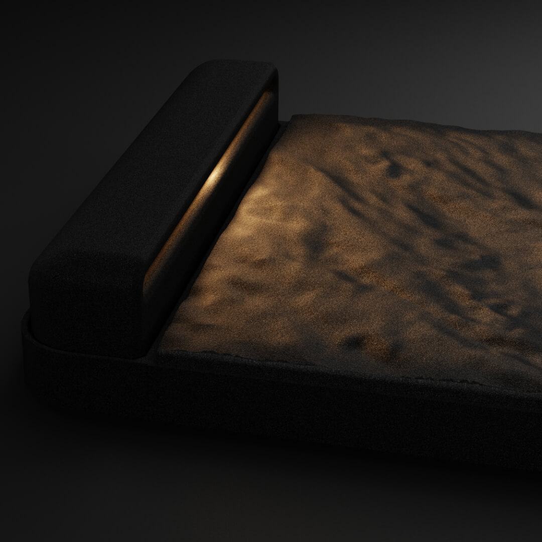 LED Светильник для шаговой плиты STONE Черный Сланец 330х75х98мм Барабинск фото