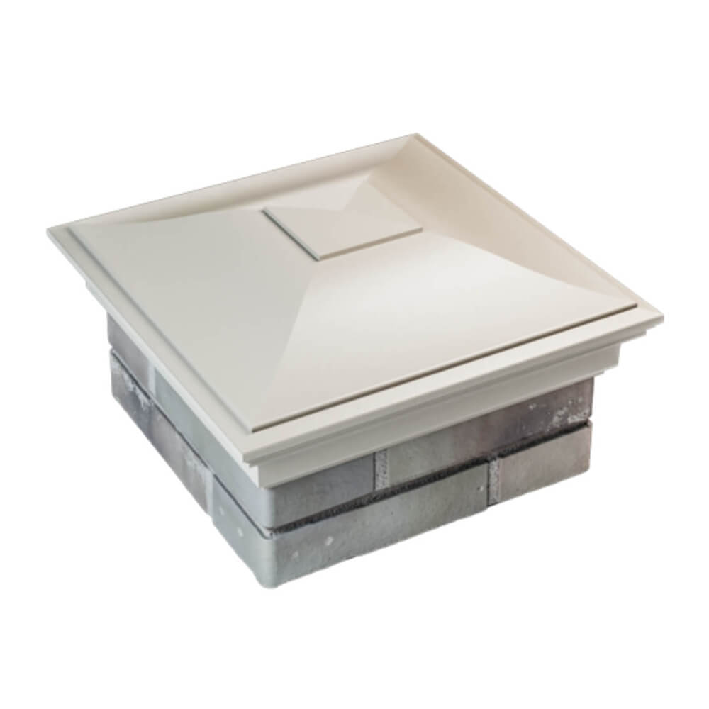 Колпак Zking Монблан Бежевый на столб 1.5х1.5 еврокирпича 0.7НФ (355х355мм) в Барабинске фото