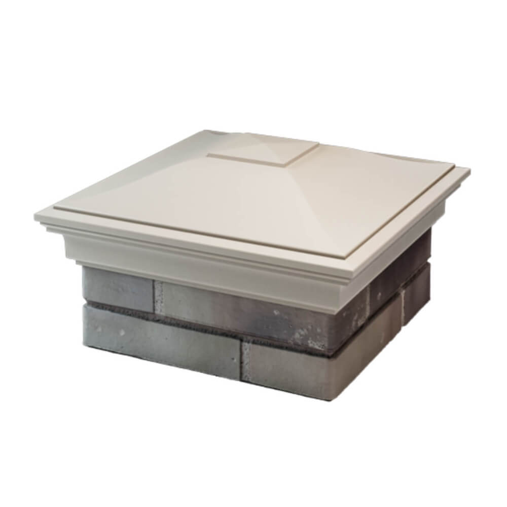 Колпак Zking Монблан Бежевый на столб 1.5х1.5 еврокирпича 0.7НФ (355х355мм) в Барабинске фото