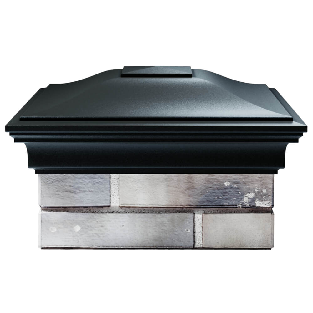 Колпак Zking Монблан Черный на столб 1.5х1.5 кирпича (385х385мм) Барабинск фото