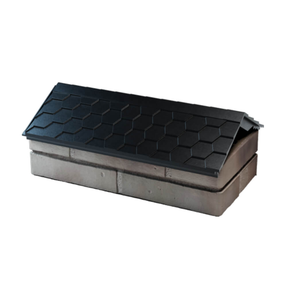 Парапет Zking Эверест Черный с посадкой на 1 кирпич (200/225/255мм) в Барабинске фото