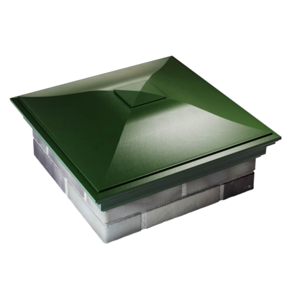 Колпак Zking Монблан Зеленый на столб 2х2 кирпича (515х515мм) Барабинск фото