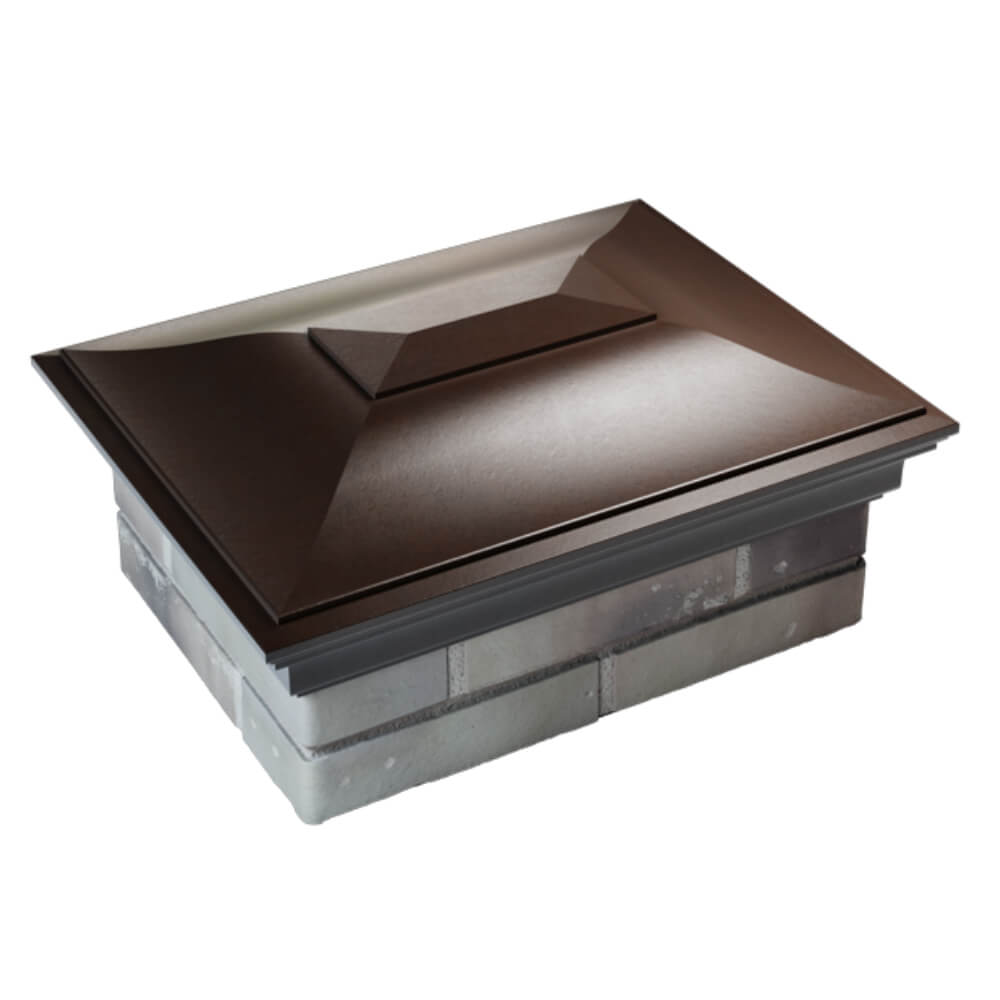 Колпак Zking Монблан Коричневый на столб 2х1.5 кирпича (515х385мм) Барабинск фото