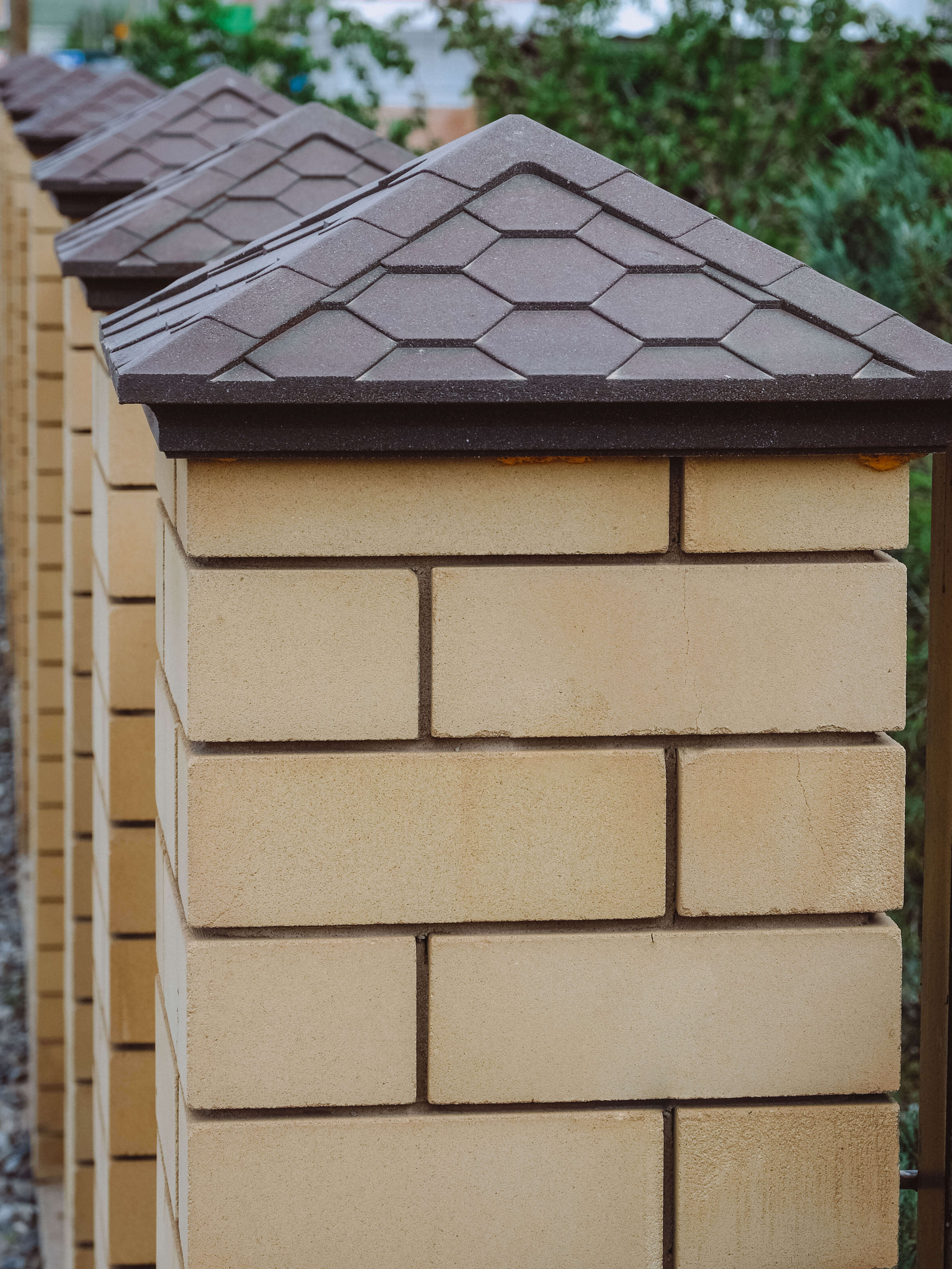 Колпак Zking Эверест Коричневый на столб 1.5х1.5 кирпича (390х390мм) в Барабинске фото