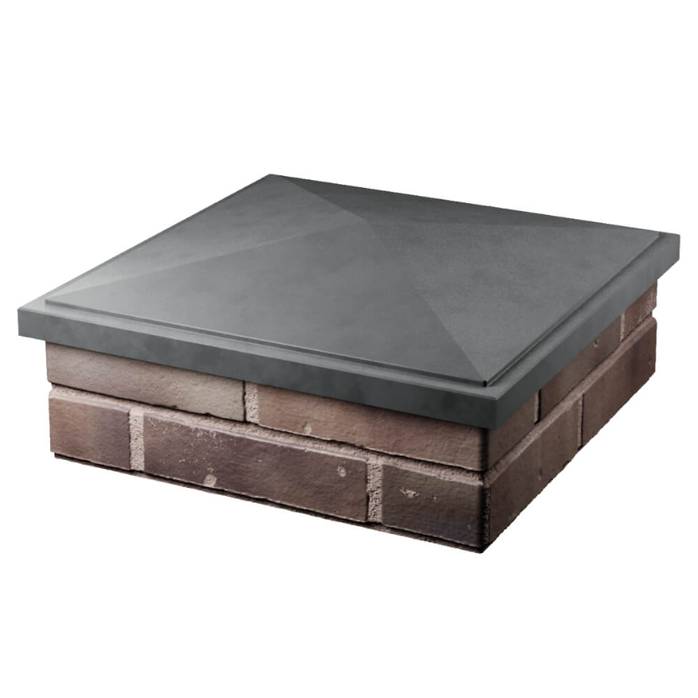 Колпак Zking БонаМоно Серый на столб 2х2 кирпича (515х515, 530х530мм) в Барабинске фото