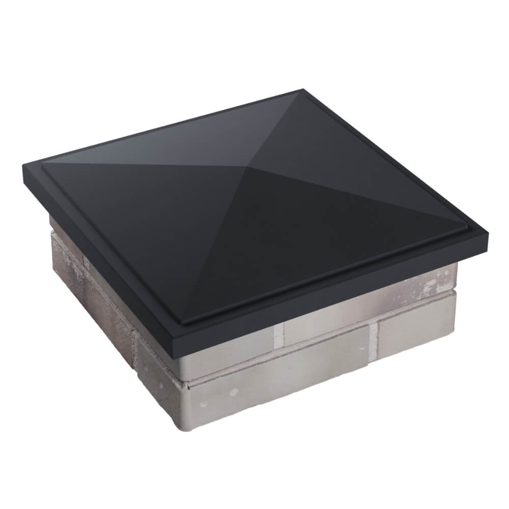 Колпак Zking БонаМоно Серый на столб 1.5х1.5 кирпича (385х385, 400х400мм) в Барабинске фото