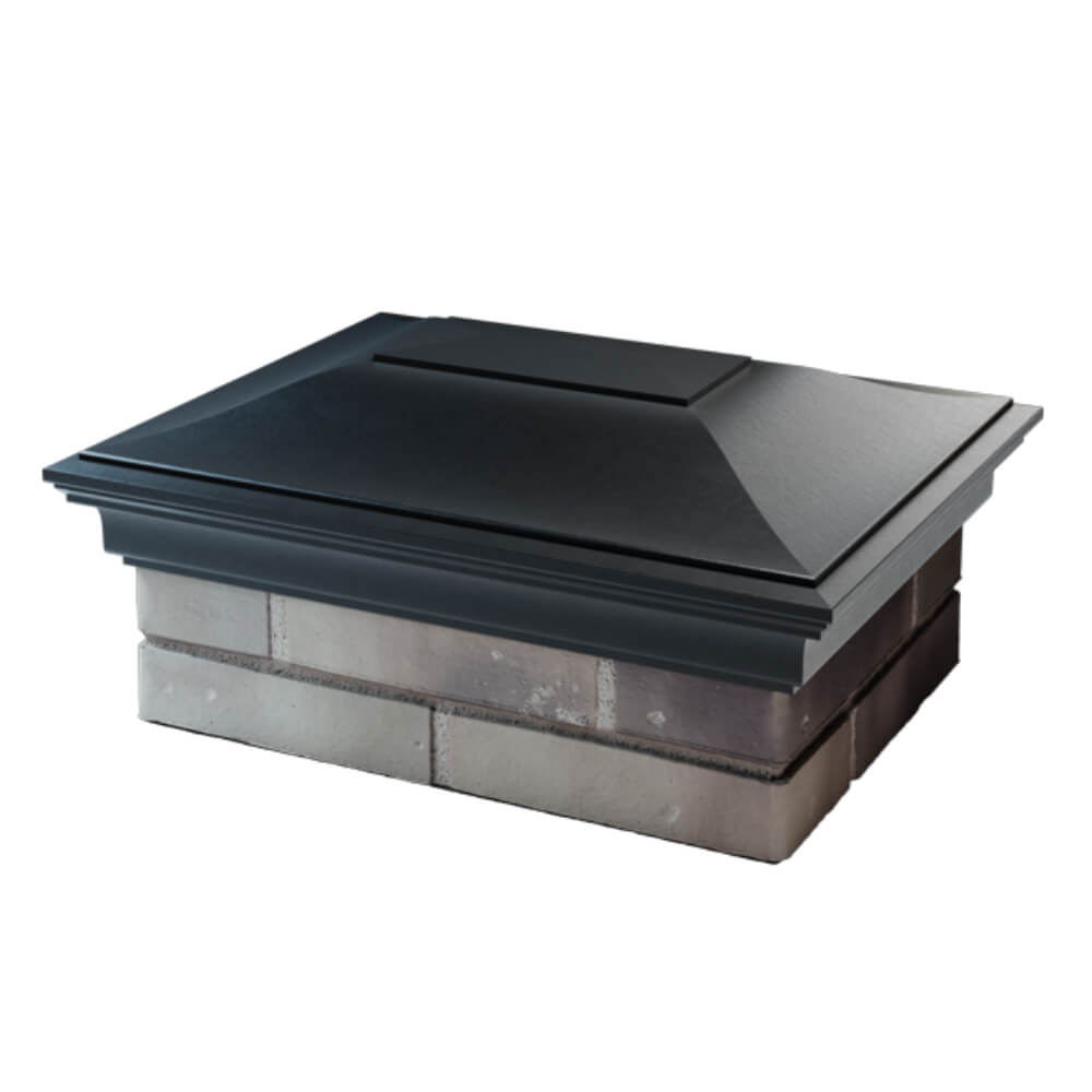 Колпак Zking Монблан Черный на столб 2х1.5 кирпича (515х385мм) в Барабинске фото