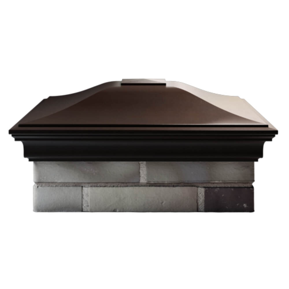 Колпак Zking Монблан Коричневый на столб 2х2 кирпича (515х515мм) в Барабинске фото