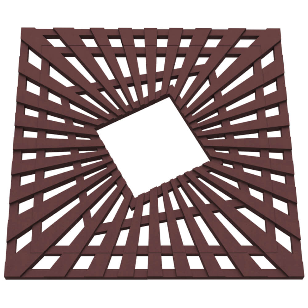 Приствольная решетка для дерева ZKING ATMOSPHERE 1.2х1.2м Коричневая в Барабинске фото