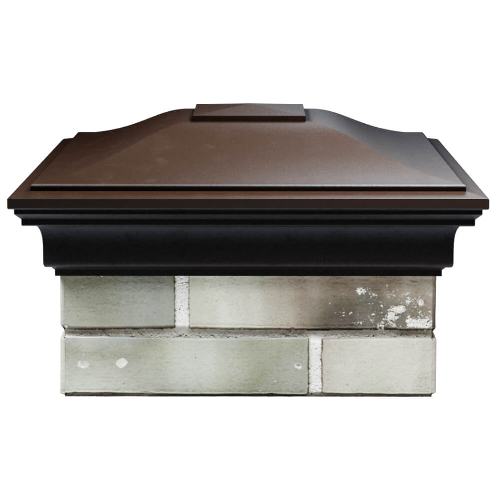 Колпак Zking Монблан Коричневый на столб 1.5х1.5 кирпича (385х385мм) Барабинск фото