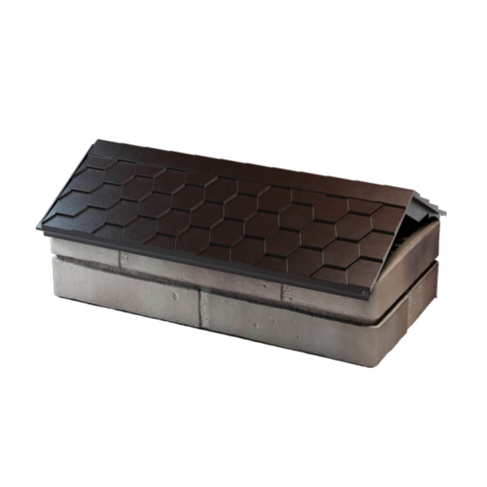 Парапет Zking Эверест Коричневый с посадкой на 1 кирпич (200/225/255мм) в Барабинске фото