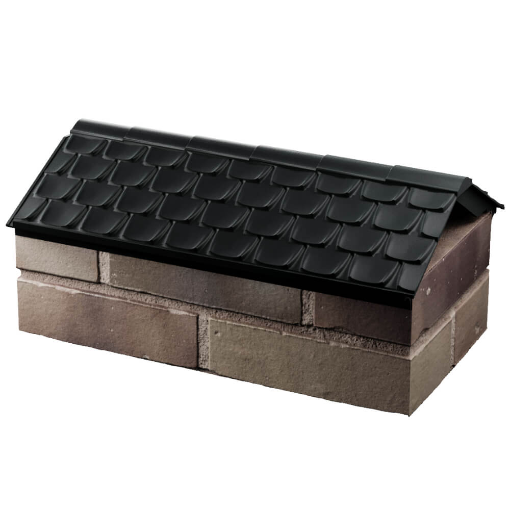 Парапет Zking Эльбрус Черный с посадкой на 1 кирпич (255мм) в Барабинске фото