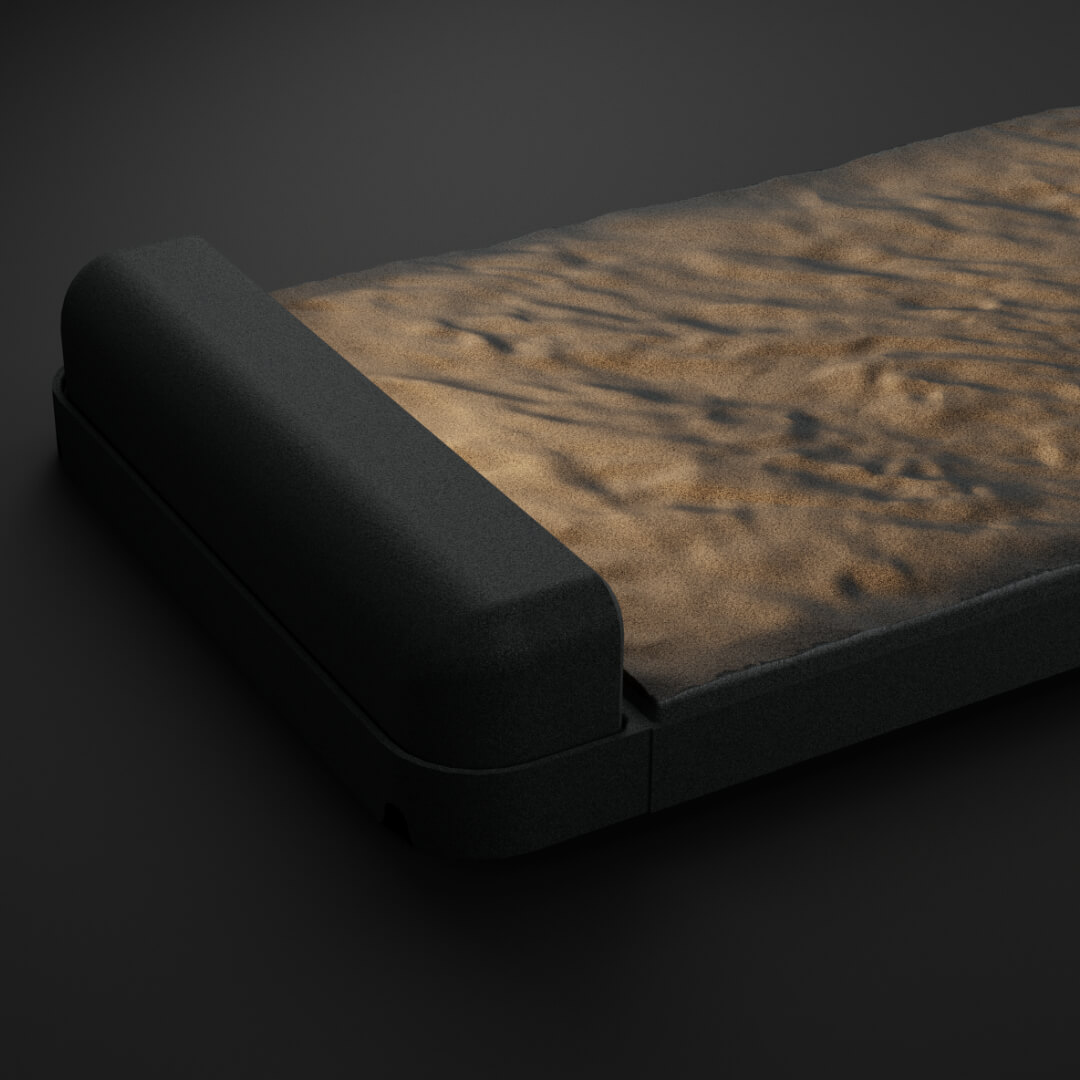 LED Светильник для шаговой плиты STONE Графитовый Серый 330х75х98мм в Барабинске фото