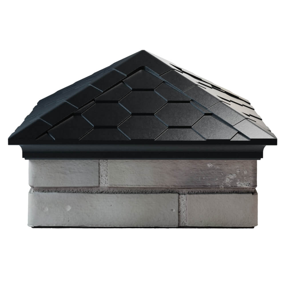 Колпак Zking Эверест Черный на столб 1.5х1.5 кирпича (390х390мм) Барабинск фото