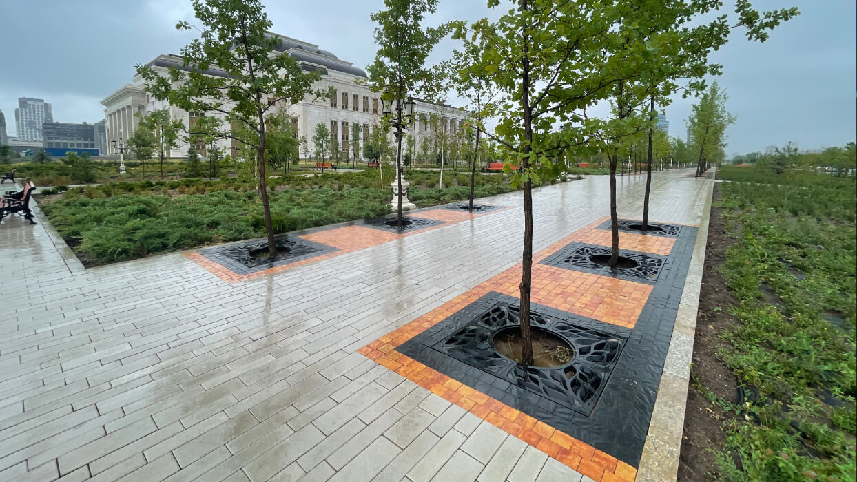 Приствольная решетка для дерева ZKING CRUST 1.2х1.2м Черная в Барабинске фото