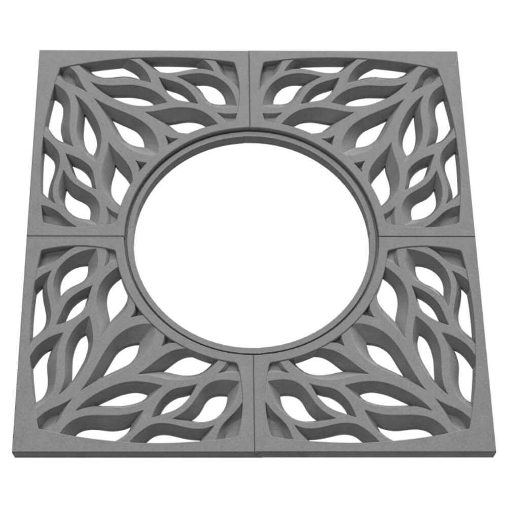 Приствольная решетка для дерева ZKING CRUST 1.2х1.2м Серая в Барабинске фото