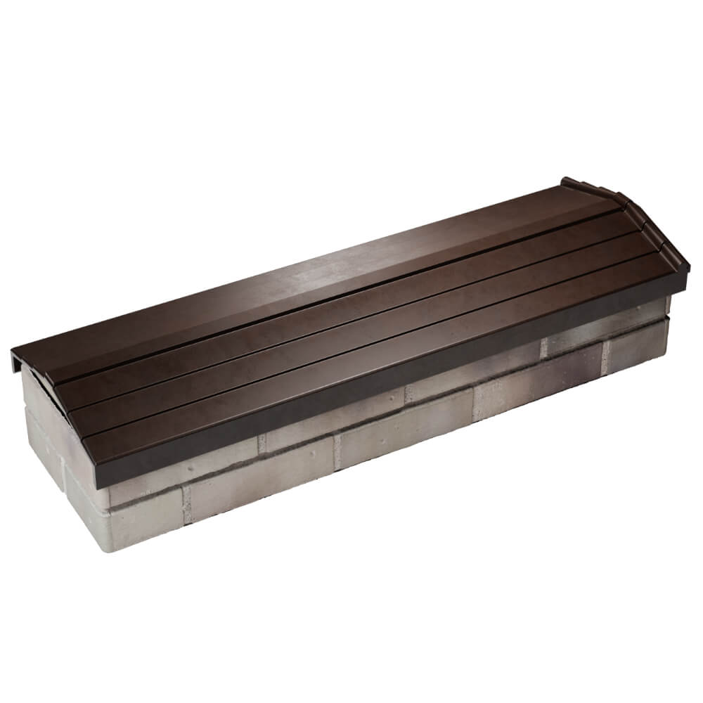 Парапет Zking Бона ХайТек Коричневый посадка на 0.5 кирпича (130мм) в Барабинске фото