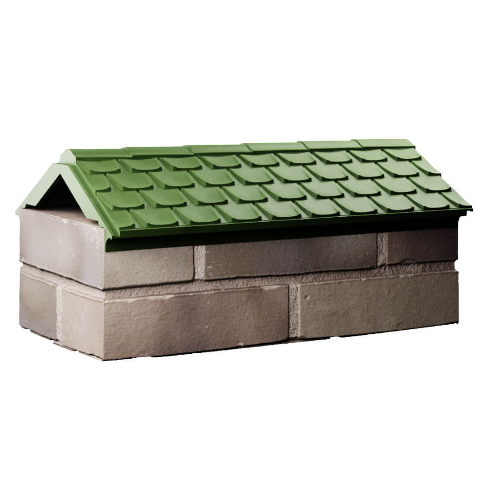 Парапет Zking Эльбрус Зеленый с посадкой на 1 кирпич (255мм) Барабинск фото