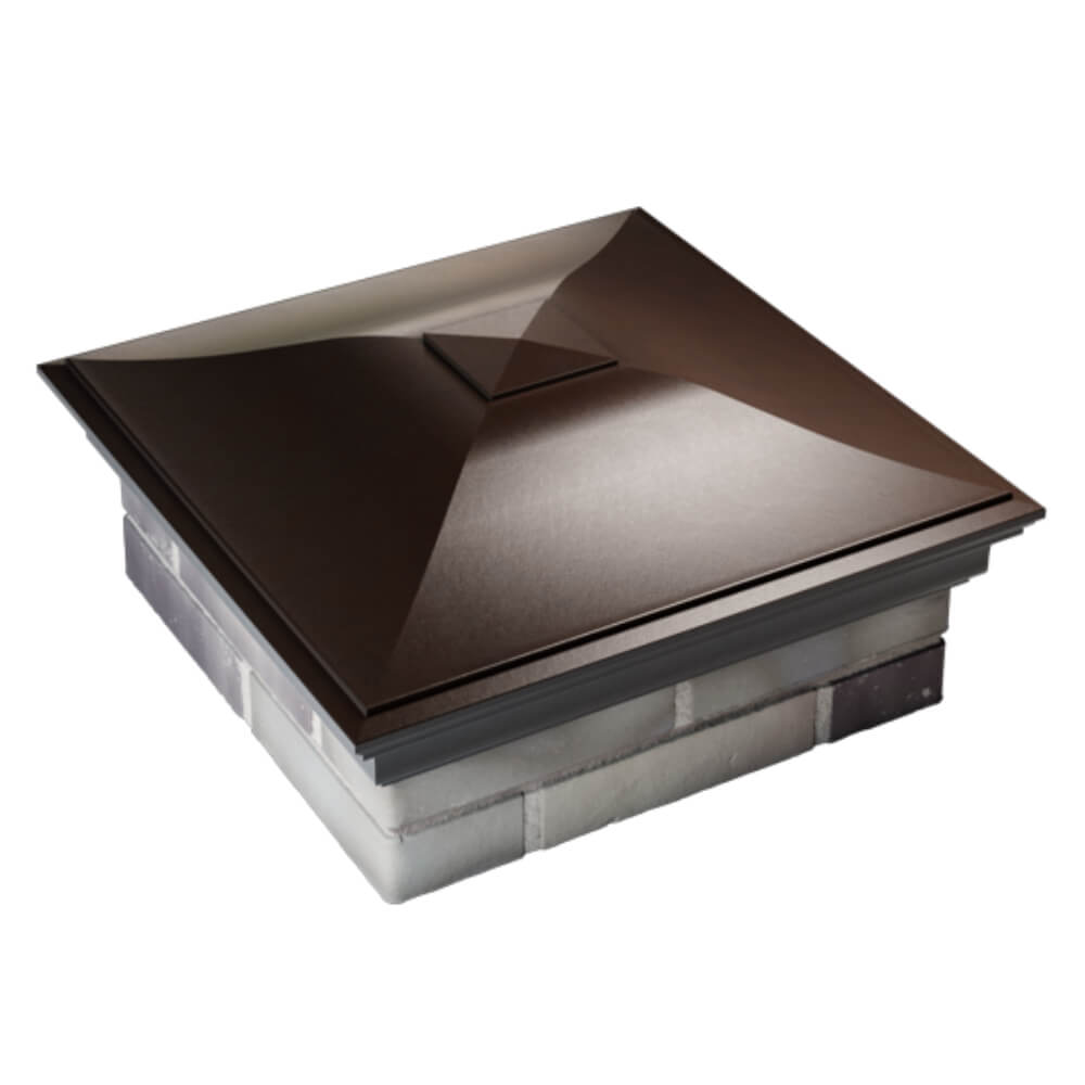 Колпак Zking Монблан Коричневый на столб 2х2 кирпича (515х515мм) Барабинск фото