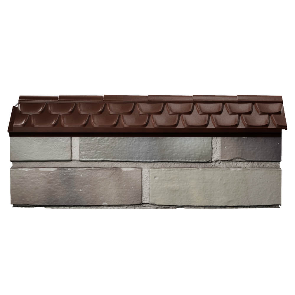 Парапет Zking Эльбрус Коричневый с посадкой на 0.5 кирпича (130мм) в Барабинске фото