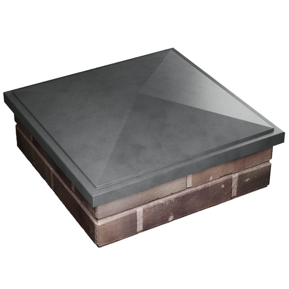 Колпак Zking БонаМоно Серый на столб 2х2 кирпича (515х515, 530х530мм) в Барабинске фото