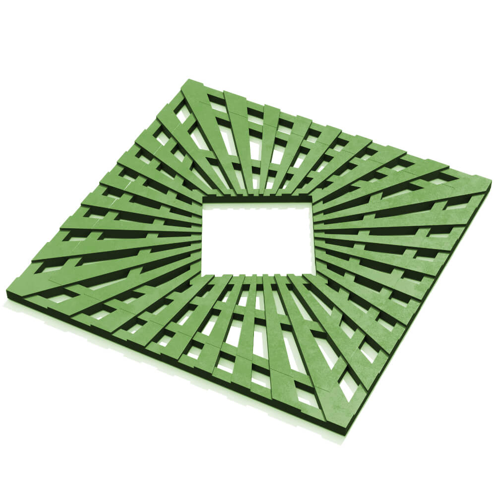 Приствольная решетка для дерева ZKING ATMOSPHERE 1.2х1.2м Зеленая в Барабинске фото