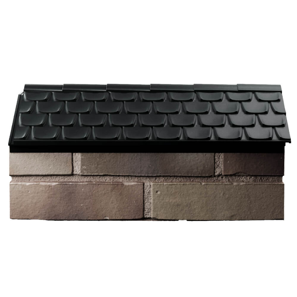 Парапет Zking Эльбрус Черный с посадкой на 1 кирпич (255мм) в Барабинске фото