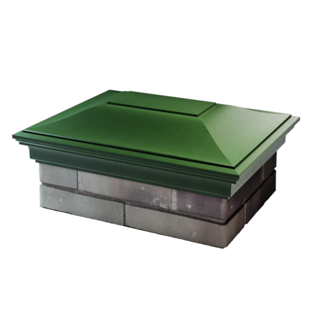 Колпак Zking Монблан Зеленый на столб 2х1.5 кирпича (515х385мм) в Барабинске фото