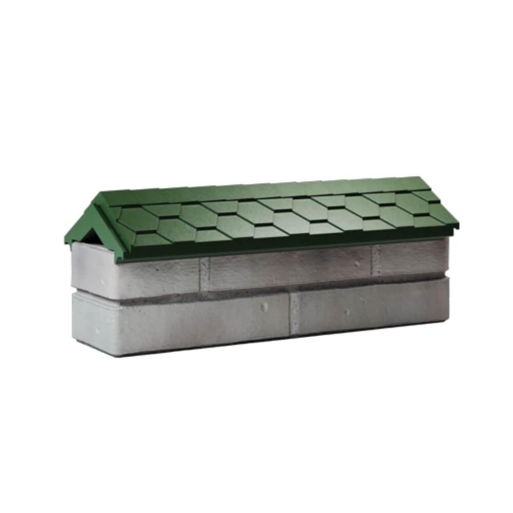 Парапет Zking Эверест Зеленый с посадкой на 0.5 кирпича (130мм) Барабинск фото