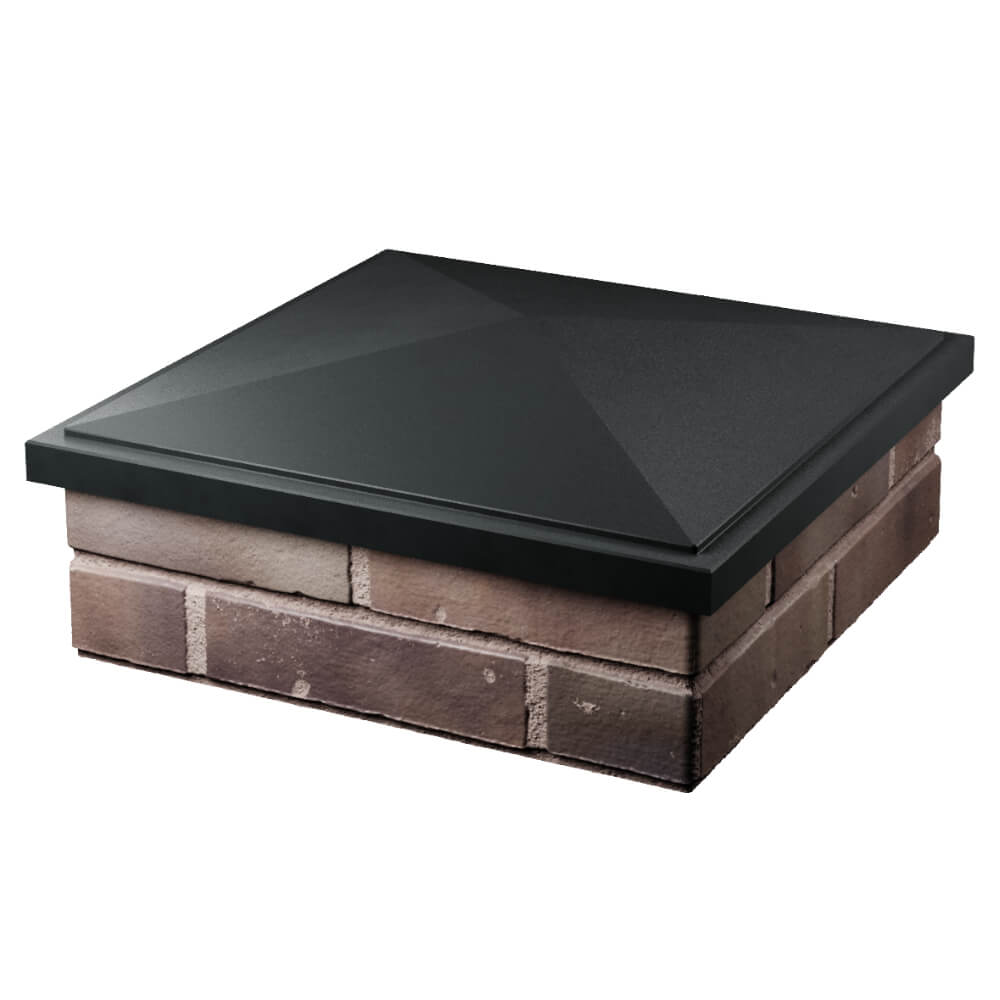 Колпак Zking БонаМоно Черный на столб 2х2 кирпича (515х515, 530х530мм) в Барабинске фото